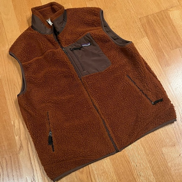 Patagonia Brown Fleece Vest - Picture 1 of 2